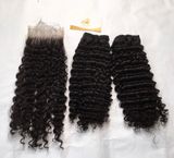  Black Super double weft hair 