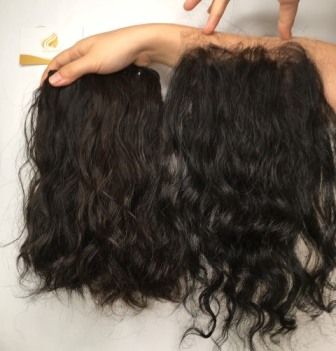  Natural wavy weft hair 