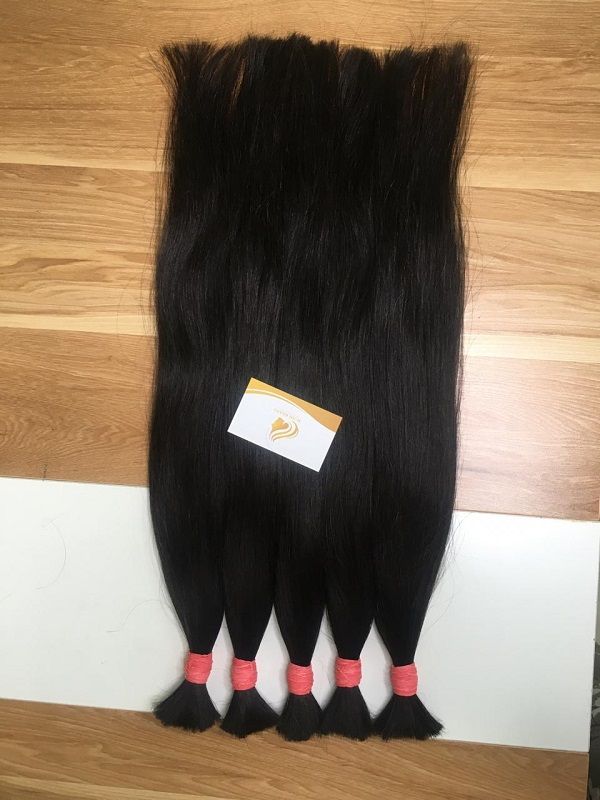  Black super double bulk hair 