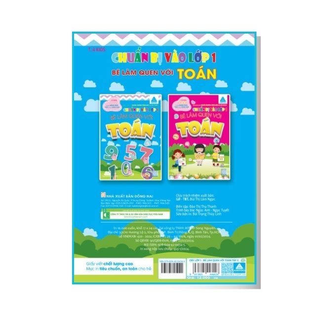 Bé Làm Quen Với Toán - Bé Vui Học Toán 1+2 - Chuẩn Bị Vào Lớp 1