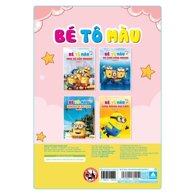 Sách - Bé Tô Màu - Minion ( combo 4 cuốn)