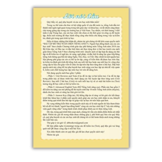 Sách - Bài tập bổ trợ toàn diện Tiếng Anh 9 ABBOOKS