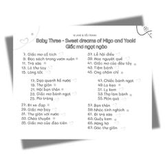 Sách tô màu - Baby Three - Sweet Dreams of Migo and Yooki - Giấc mơ ngọt ngào - ABBOOKS