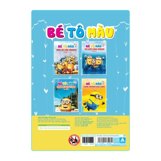 Sách - Bé Tô Màu - Minion ( combo 4 cuốn)