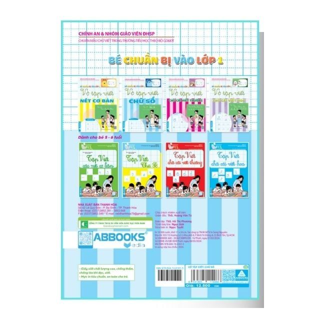 Bé Chuẩn Bị Vào Lớp 1 - Vở Tập Viết: Nét Cơ Bản + Chữ Số + Chữ Cái Viết Thường + Viết Hoa