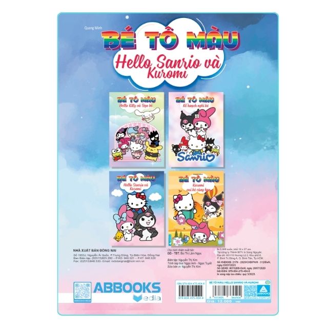 Bé tô màu: Hello Kitty và bạn bè