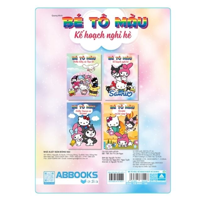 Bé tô màu: Hello Kitty và bạn bè