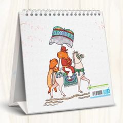 ABBOOKS - Lịch để bàn Capybara Good Luck 2025 - Kích thước 17.5x8x21cm