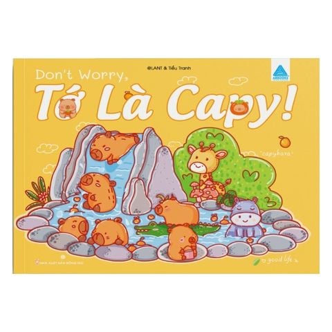 Sách - Don't Worry, Tớ là Capy! - Cuốn sách tô màu tuyệt vời giúp bạn tìm thấy niềm vui đơn giản