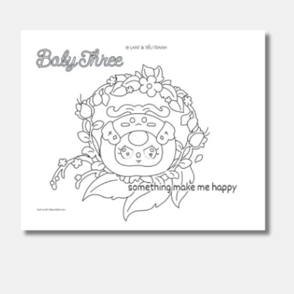 Sách tô màu - Baby Three - Something Make Me Happy