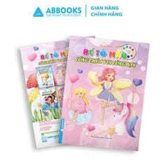 Sách - Bé tô màu ABBOOKS - Công Chúa Chibi Đáng yêu, Vui cùng bạn  - Bộ 2 cuốn