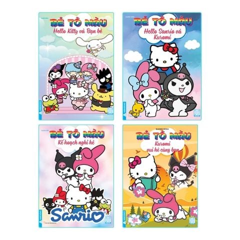 Bé tô màu: Hello Kitty và bạn bè
