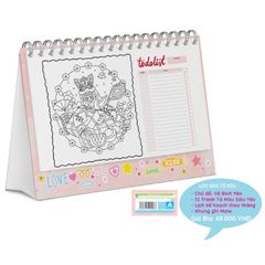ABBOOKS - Lịch để bàn làm việc - Vẽ cho em bình yên 365 ngày - Năm mới 2025 - Kích thước 17.5x8x21cm