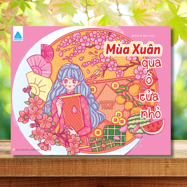 Sách tô màu - ABBOOKS - Mùa Xuân Qua Ô Cửa Nhỏ