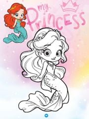 Sách - Bé tô màu ABBOOKS - Công Chúa Chibi Đáng yêu, Vui cùng bạn  - Bộ 2 cuốn