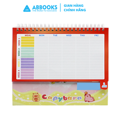 ABBOOKS - Lịch để bàn - Capybara Funny Time - Năm 2025