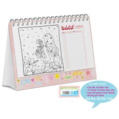 ABBOOKS - Lịch để bàn làm việc - Vẽ cho em bình yên 365 ngày - Năm mới 2025 - Kích thước 17.5x8x21cm