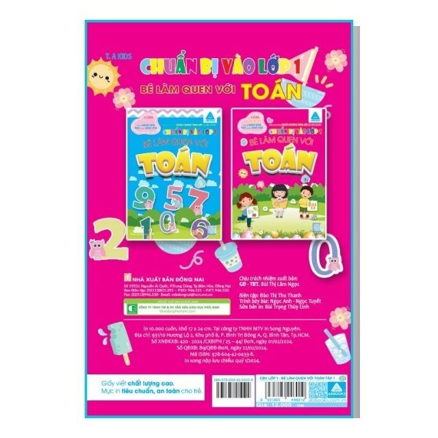 Bé Làm Quen Với Toán Tập 1