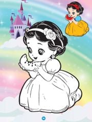 Sách - Bé tô màu ABBOOKS - Công Chúa Chibi Đáng yêu, Vui cùng bạn  - Bộ 2 cuốn