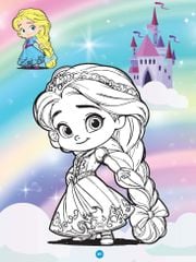 Sách - Bé tô màu ABBOOKS - Công Chúa Chibi Đáng yêu, Vui cùng bạn  - Bộ 2 cuốn