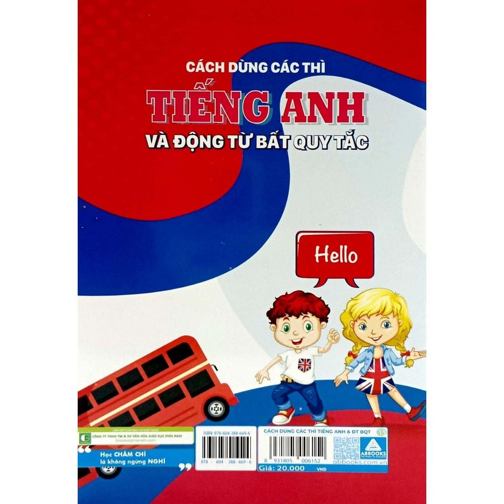 Sách Cách Dùng Các Thì Tiếng Anh Và Động Từ Bất Quy Tắc ABBOOKS