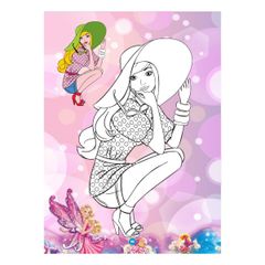 Sách - Bé tô màu - Công chúa Barbie - Khám phá thế giới công chúa Barbie rực rỡ