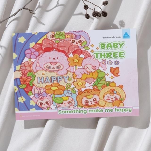 Sách tô màu - Baby Three - Something Make Me Happy