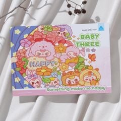 Sách tô màu - Baby Three - Something Make Me Happy