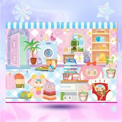 Sách - Sticker Baby Three - Chăm việc nhà, Lớp học mẫu giáo, Ngày cuối tuần, Siêu thị vui vẻ - ABBOOKS
