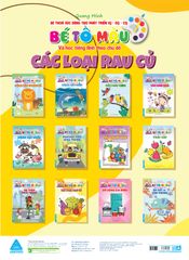 Sách - Bé tô màu và học tiếng anh theo chủ đề - Các loại rau củ