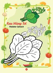 Sách - Bé tô màu và học tiếng anh theo chủ đề - Các loại rau củ