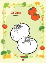 Sách - Bé tô màu và học tiếng anh theo chủ đề - Các loại rau củ