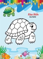 Sách - Bé tô màu và học tiếng anh theo chủ đề - Động vật biển