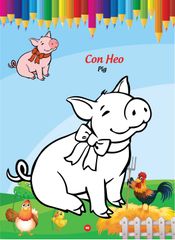 Sách - Bé tô màu và học tiếng anh theo chủ đề - Động vật nuôi