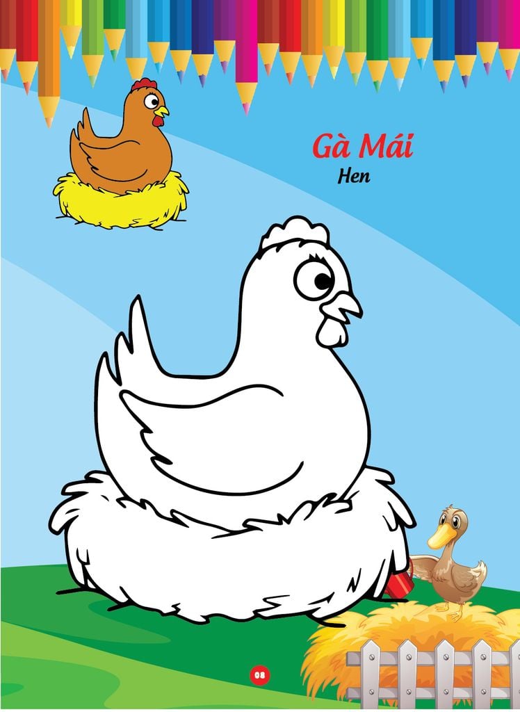 Sách - Bé tô màu và học tiếng anh theo chủ đề - Động vật nuôi