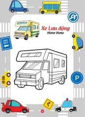 Bé tô màu và học tiếng anh theo chủ đề - Phương tiện giao thông