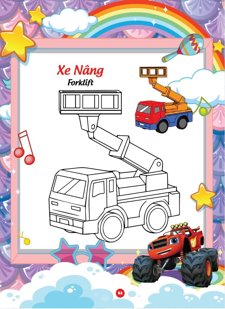 Sách - Bé tô màu và học tiếng anh theo chủ đề - Thế giới đồ chơi