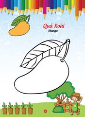 Sách - Bé tô màu và học tiếng anh theo chủ đề - Trái cây