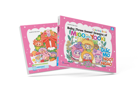 Sách tô màu - Baby Three - Sweet Dreams of Migo and Yooki - Giấc mơ ngọt ngào - ABBOOKS
