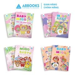 Bé tô màu ABBOOKS - Baby Migo Bữa tiệc ngọt ngào, Xử sở thần tiên, Trước giờ đi ngủ, Rạp xiếc trong mơ