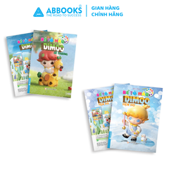 Sách - Bé tô màu ABBOOKS - Dimoo Dễ Thương, Hẹn Hò - Bộ 2 cuốn