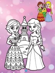 Sách - Bé tô màu ABBOOKS - Công Chúa Chibi Đáng yêu, Vui cùng bạn  - Bộ 2 cuốn