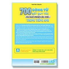Sách - 700 Động Từ Bất Quy Tắc Và Ngữ Pháp Các Thì Trong Tiếng Anh