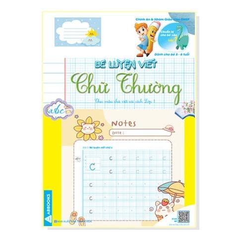 Bé tập viết chữ - Chuẩn bị cho bé vào lớp 1 - dành cho bé 5 - 6 tuổi – Theo mẫu chữ viết cải cách lớp 1 (Combo 4 cuốn)