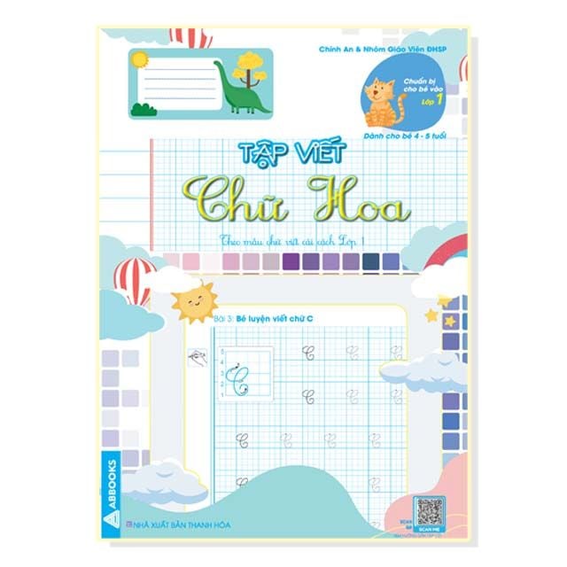 Tập viết - Chuẩn bị cho bé vào lớp 1 - dành cho bé 4 - 5 tuổi - Theo mẫu chữ viết cải cách lớp 1 (combo 6 cuốn)