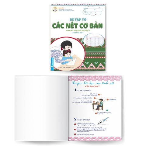 Bé Tập Tô - Các Nét Cơ Bản - Dành Cho Trẻ 5-6 Tuổi