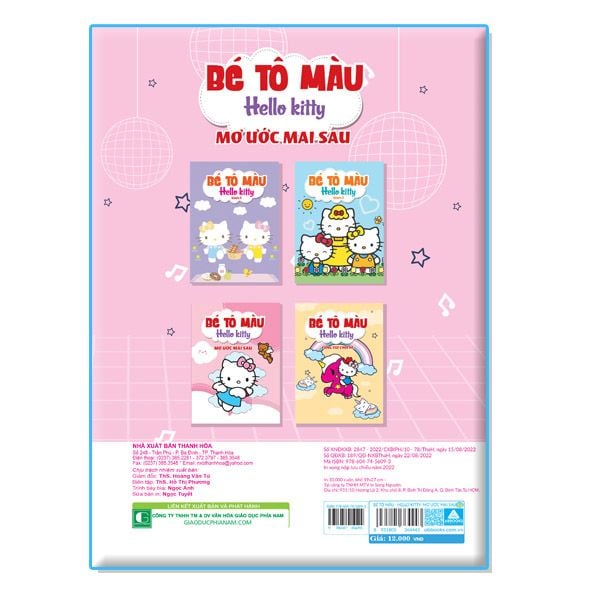 Bé Tô Màu - Hello Kitty - Combo 4 cuốn