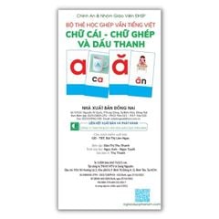 Flashcard - Bộ Thẻ Học Ghép Vần Tiếng Việt - Chữ Cái Chữ Ghép Và Dấu Thanh