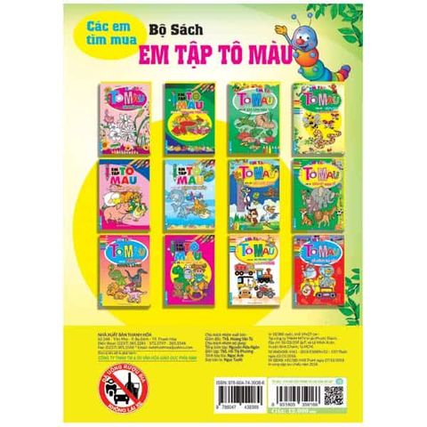Em Tập Tô Màu - Chủ Đề Côn Trùng và Các Loài Bò Sát