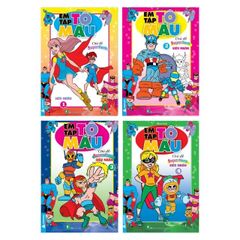 Em Tập Tô Màu - Chủ Đề Super Hero -  Siêu Nhân 1, Siêu Nhân 2, Siêu Nhân 3, Siêu Nhân 4